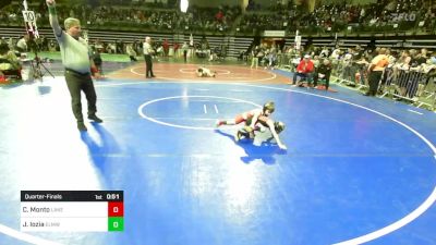 53 lbs Quarterfinal - Christopher Monto, Lakeland vs Jace Iozia, Elmwood Park