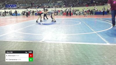 150 lbs Semifinal - Aspen Atkinson, Perry Girls Wrestling Club vs Milyssa Camarena, Norman JH