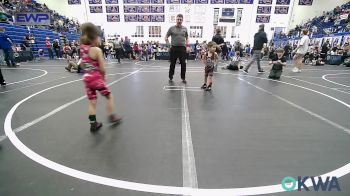 37 lbs Consi Of 8 #2 - Manny Blackburn, Little Axe Takedown Club vs Harlow Hanna, Lexington Wrestling Club