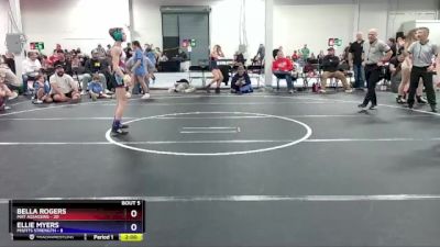 85 lbs Round 2 (6 Team) - Bella Rogers, Mat Assassins vs Ellie Myers, Misfits Strength