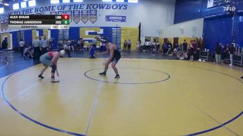 144 lbs Semifinal - Thomas Anderson, Charlotte Hs vs Alex Evans, Lake Mary
