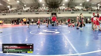 85B Champ. Round 1 - Tristan Bell, Webb City Youth Wrestling Club vs Bella Fischer, Nevada Tiger Pit Wrestling Club