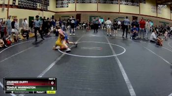 80 lbs Cons. Round 1 - Teague Warrington, Wicomico Wolverines vs Journee Duffy, Milford