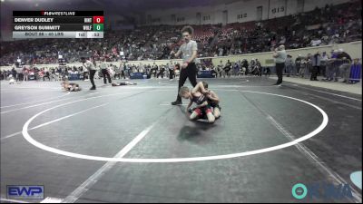 40 lbs Consi Of 8 #2 - Denver Dudley, Hinton Takedown Club vs Greyson Summitt, Wolfpak Wrestling