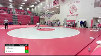 144 lbs Cons. Round 2 - Brian Ingram, Flossmoor (Homewood) vs Roman York, Cleveland