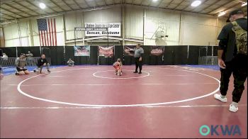 49 lbs Consi Of 8 #2 - Colt Fortny, Duncan Demon Wrestling vs Maysey Zarantonello, Marlow Outlaws