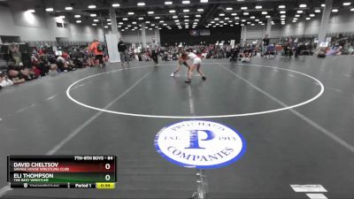 84 lbs Cons. Round 4 - David Cheltsov, Savage House Wrestling Club vs Eli Thompson, The Best Wrestler