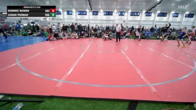 76 lbs Final - Dominic Bowen, Ares Red-EL vs Logan Thomas, Yorktown Wrestling Club-EL