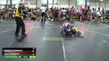 101 lbs Round 1 (6 Team) - Aiden Robideaux, Untouchables White vs Conner Schoneman, Team Iowa Blue