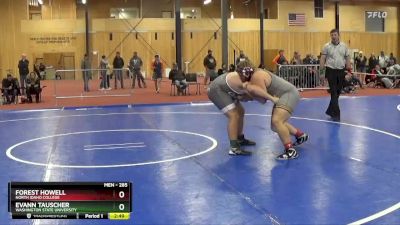 285 lbs Cons. Round 2 - Evann Tauscher, Washington State University vs Forest Howell, North Idaho College