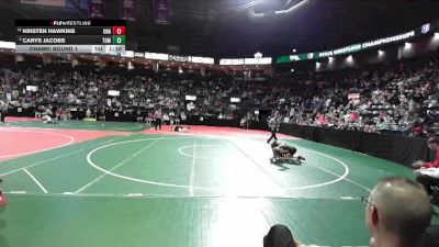 86 lbs Champ. Round 1 - Kristen Hawkins, Unattached vs Carys Jacobs, TOM2