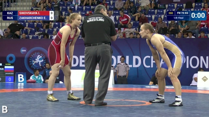 70 kg R16, Inga Sikovskaya, KAZ Vs Evgeniia Zakharchenko, RUS