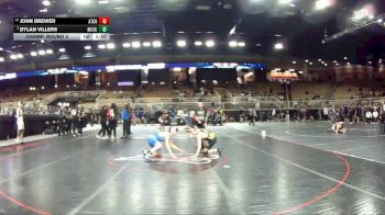 150 lbs Champ. Round 3 - John Brewer, Athens Christian vs Dylan Villers, McCallie School