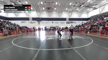 Girls 127 lbs 5th Place Match - Marta Giramur, Shasta Girls vs Ava Campos, Gridley Girls