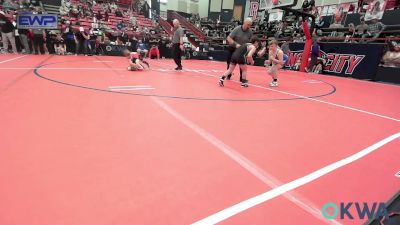 90 lbs Rr Rnd 2 - Jayce McDaniels, Newkirk Takedown Club vs Henry Romero, IV, Wolfpak Wrestling
