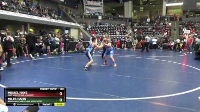 130 lbs 2nd Place Match - Miles Hahn, Brookings Wrestling Associatio vs Mikael Hays, MWC Wrestling Academy