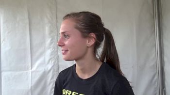 Samantha Nadel after first race as an Oregon Duck