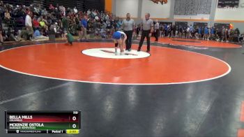 110 lbs Champ. Round 2 - Bella Mills, Columbus vs McKenzie Ostola, Dubuque Hempstead