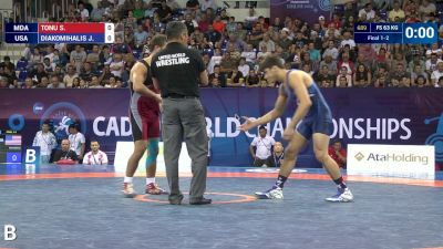 63 kg Final, Yianni Diakomihalis, USA vs S. Tonus, MDA