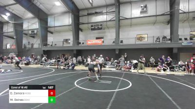 144 lbs Consi Of 16 #2 - Duane Zamora, Moses Lake WC vs Madden Deines, Braves WC