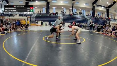 157 lbs Semis & 3rd Wb (16 Team) - Dallas Russell, Jefferson vs Hunter Cook, Lumpkin Co.