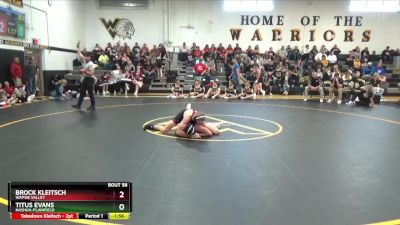 175 lbs Semifinal - Titus Evans, Nashua-Plainfield vs Brock Kleitsch, Wapsie Valley