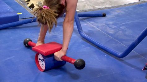 Wobble Bar Bounce Handstand Drill