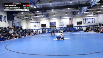 Girls 145 lbs Semifinal - Nina Weinstein, Mississippi School Of Mathematics And Science Girls vs Alexandria Rosales, Oak Grove High School