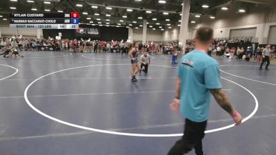 120 lbs Cons. Quarters - Rylan Custard, 308 Wrestling Academy vs Hannah Naccarati-Cholo, Arizona Girls Wrestling