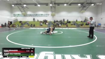 141 lbs Champ. Round 1 - Ruben (rj) Fuentes, Cuesta vs Evan Granados, Cerritos