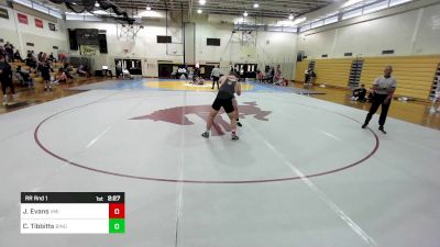 285C lbs Rr Rnd 1 - Josh Evans, Vmi vs Charlie Tibbitts, Binghamton