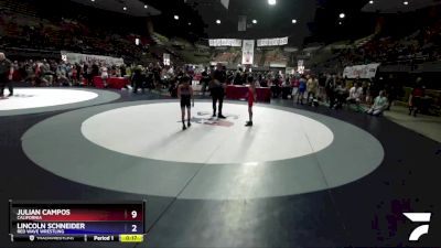 67 lbs Cons. Round 3 - Deacon Perez, Nor Cal Take Down Wrestling Club vs Lucas Dillen, Beat The Streets - Los Angeles