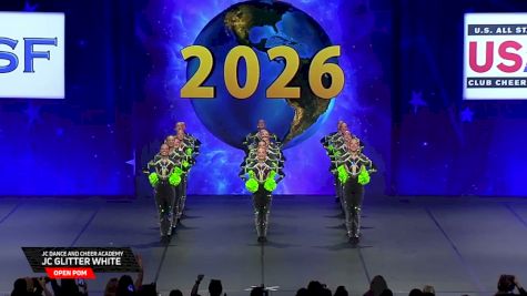 JC Dance and Cheer Academy - JC Glitter White [2026 Open Pom Finals] 2026 The Dance Worlds