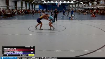 124 lbs Quarterfinal - Annabelle Petsinger, Iowa Central Community College vs Amelia Adams, Wisconsin Stevens Point