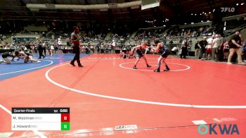 67 lbs Quarterfinal - Mason Woolman, Pryor Tigers vs Jamison Howard, Bartlesville Wrestling Club