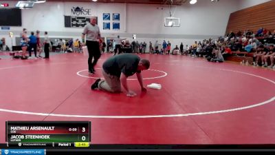 Elite 197 lbs Quarterfinal - Jacob Steenhoek, Luther vs Mathieu Arsenault, Coe