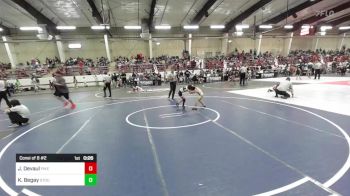 50 lbs Consi Of 8 #2 - Jaxon Devaul, Pikes Peak Warriors vs Kc Begay, Stout Wrestling Academy