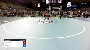 113 lbs Cons 64 #2 - Kiyan Simon, AL vs Cooper Merli, NY