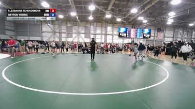 50 kg Cons. Rd Of 32 - Alexandra Tchekounova, Hawks Wrestling Club vs Deyton Young, Missouri Baptist Wrestling Club