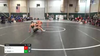 132 lbs Prelims - Quentyn Frank, Amherst High School vs Caleb Wood, Kearney Catholic