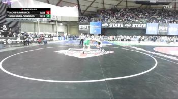 Boys 1A 138 lbs Champ. Round 2 - Jacob Lawrence, Vashon Island vs Sebastian Cisneros, Chelan