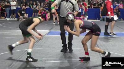 80 lbs Champ. Round 1 - Alexcia Duran, South Central Punisher vs Henleigh Sutherlin, Raider