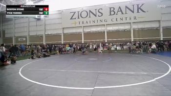 70 lbs 1st Place Match - Tyce Torres, Payson Lion Wrestling Club vs Boston Stone, Box Elder Stingers