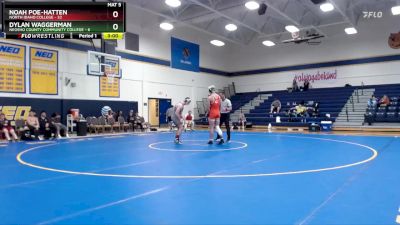 184 lbs Round 4 (6 Team) - Dylan Waggerman, Neosho County Community College vs Noah Poe-Hatten, North Idaho College