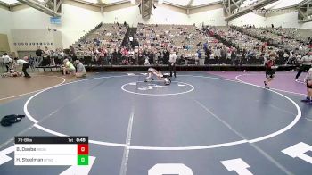 75-B lbs Consolation - Brian Danbe, RedNose Wrestling School vs Hunter Steelman, Bitetto Trained Wrestling