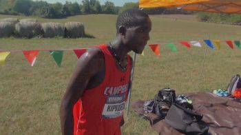 Lawrence Kipkoech breaks down why he took a big lead early on holds on for 2nd