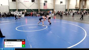 165 lbs Cons. Round 5 - Zander Ernst, Morningside (Iowa) vs Coy Gunderson, Augustana (SD)