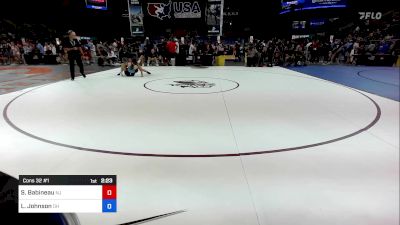 130 lbs Cons 32 #1 - Sophie Babineau, NJ vs Liberty Johnson, OH