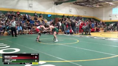 165 lbs Cons. Round 2 - Brady Losie, OAK HARBOR vs Brody Grimm, WADSWORTH