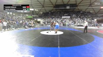 Boys 2A 285 lbs Quarterfinal - Kevin Hudson, Olympic vs Hakeim Smalls, Archbishop Murphy